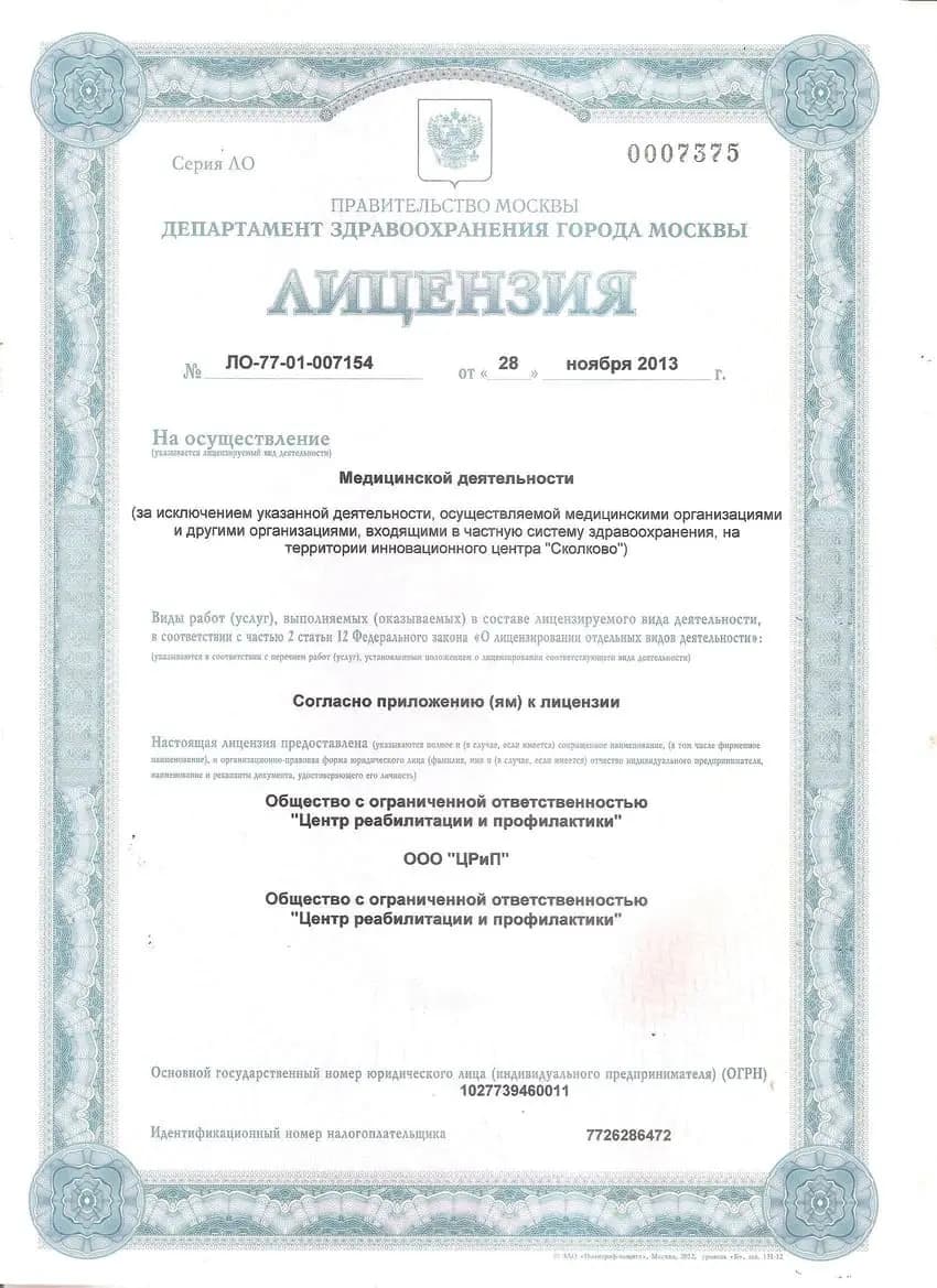 Лицензия 1